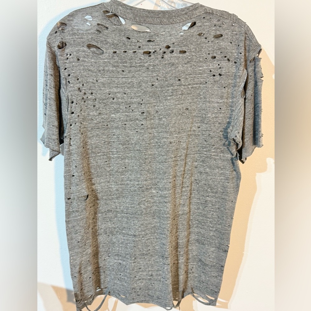 NSF Gray Distressed Short Sleeve Tee - Picture 6 of 6